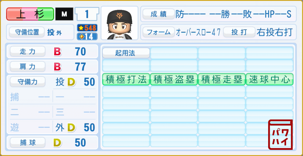 タッチ・上杉達也のパワプロ再現-守備