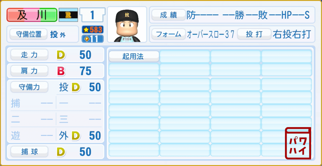 クロスゲーム・及川のパワプロ再現-守備